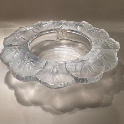 Lalique “Ginkgo” Crystal Bowl