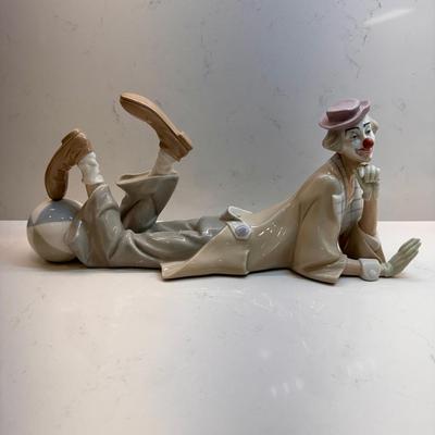 Lladro Porcelain Clown Figure