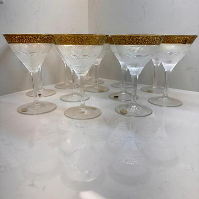 Moser Crystal Wine Glasses Set Of 12