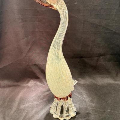 Murano Glass Bird Sculpture 
