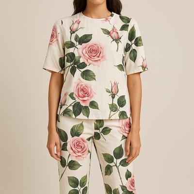 Dolce & Gabbana Tropical Rose Top & Bottom