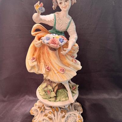 Vintage Porcelain Girl Figurine