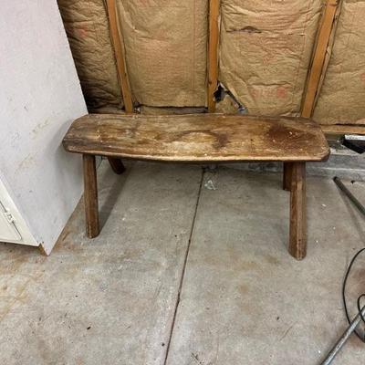 Wood bench