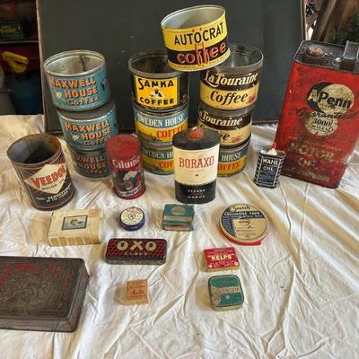 Advertising tins