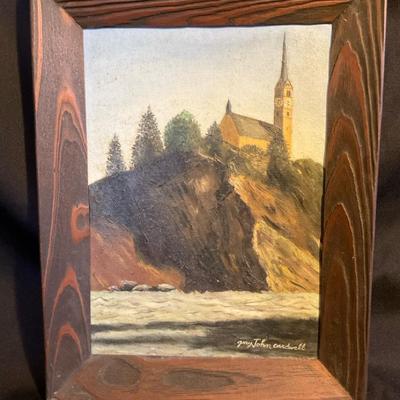Church On A Cliff Original Painting