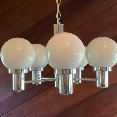 Retro Chrome Chandelier 