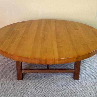 Round Solid Wood Coffee Table