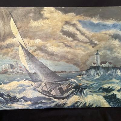 Original Painting Of The Stormy Seas