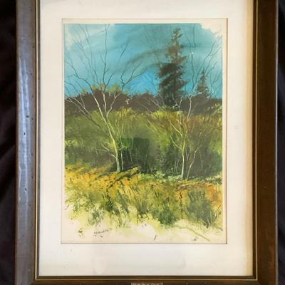“Neglected Spot” Watercolor By R.Hawkins 1970