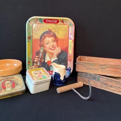Coca-Cola Trays And American Kraft Cheese Boxes 