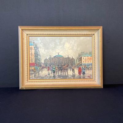 Oil Painting Of The Paris Opera House
