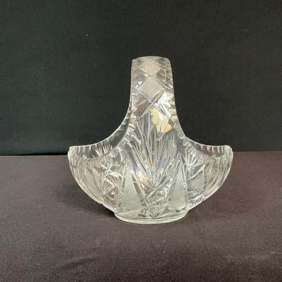 Lausitzer Hand Cut Crystal Basket