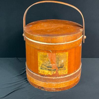 Antique Sugar Storage Bucket