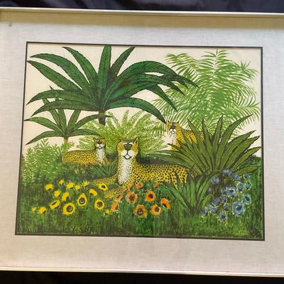 “The Leopards” Print By Ida Pellei 1973