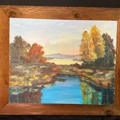 “Fall At The Lake” Original Painting