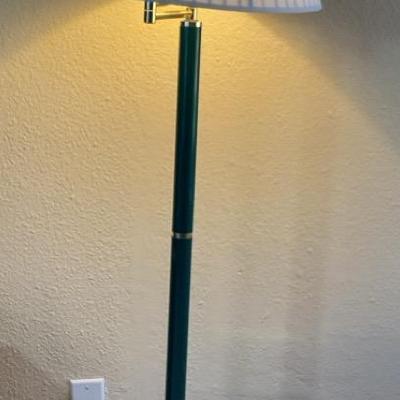 Green Floor Lamp With Swinging Arm