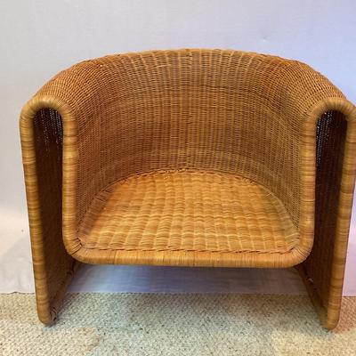 Mid Century Modern Curved Ratton Lounge