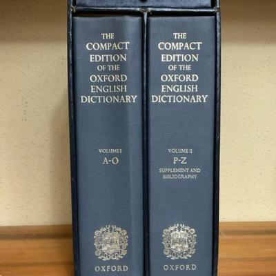 The Compact Edition Of The Oxford English Dictionary