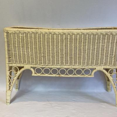Vintage Wicker Plant Stand -No. 1