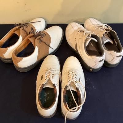 Three Pairs Of Footjoy Golf Shoes