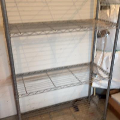 Grey Metal Shelves