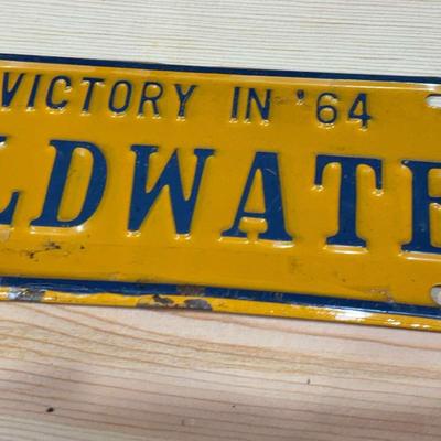 Goldwater License Plate