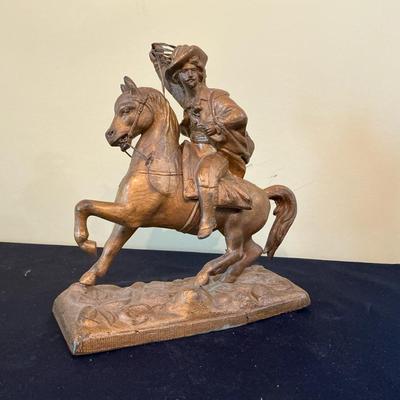 Metal Cowboy Statue