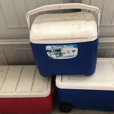 Cooler Lot Including A Coleman