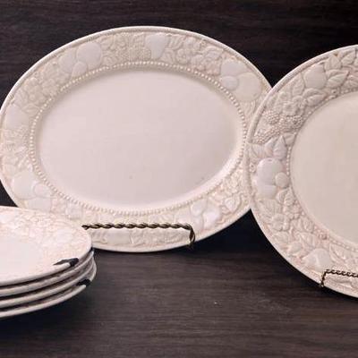 "Metlox Vernon" Stoneware Plates and Tray