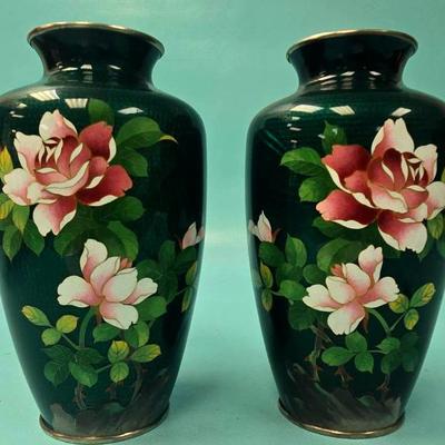Japanese Cloisonne Vases