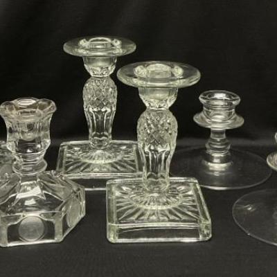 "Westmoreland" and "Fostoria" Candlesticks