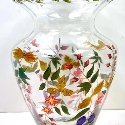 Romanian Crystal Clear Art Glass Vase