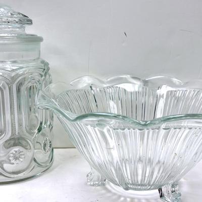 Vintage “L.E. Smith” Clear-Cut Canister and More