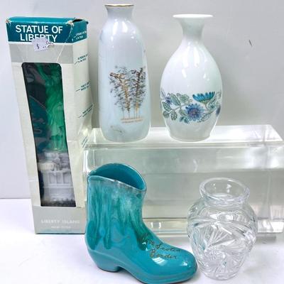 “Wedgwood” China Bud Vase and More