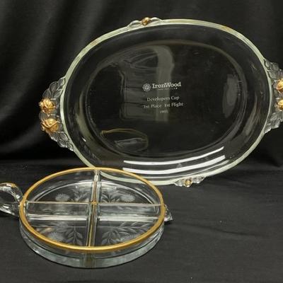 "Ironwood Glass" Serving Tray and More