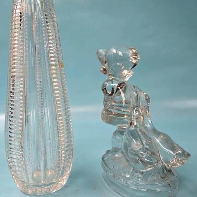 "LE Smith" Glass Girl Vintage Figurine and More