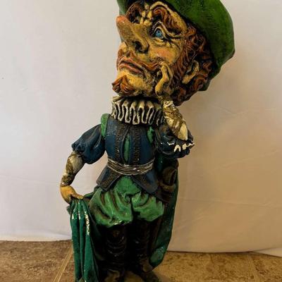 Whimsical Vintage Court Jester Statue