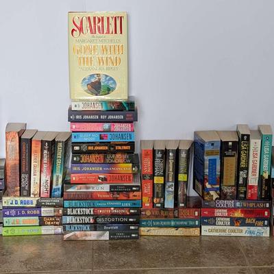 Large Lot of Popular Fiction Paperbacks – Over 70 Titles