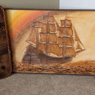 Coastal-Inspired Wall Art – Set of 3 Nautical Paintings