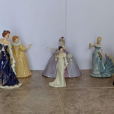 Franklin Porcelain Museum of Costume Figurines – Set of 8 (1982)