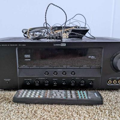 Yamaha RX-V363 AV Receiver with Remote and Box