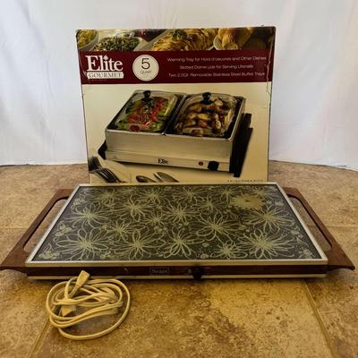 Buffet Warming Set – Elite Gourmet & Vintage Sears Hot Tray