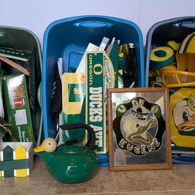 Massive Mystery University of Oregon Ducks Memorabilia Lot – Vintage & Modern Collectibles