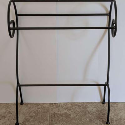 Decorative Metal Blanket Rack – 32" Tall