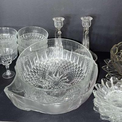 Elegant Mixed Clear Glass Serving Set – 20 Pieces