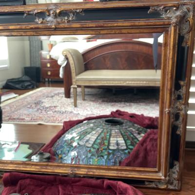 Two Toned Ornate Wall Mirror