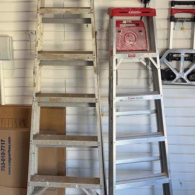 6 Ft & 8 Ft Folding Metal Ladders