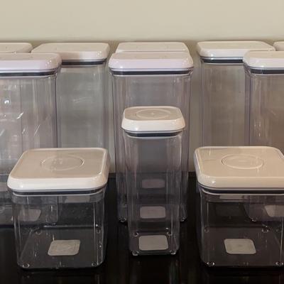 Assortment of OXO Clear Plastic Storage Containers