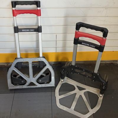 Pair of Magna Cart Adjustable Handtrucks