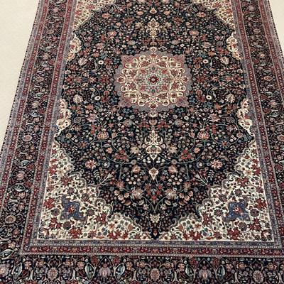 Colorful Oriental Hand-Knotted Area Rug